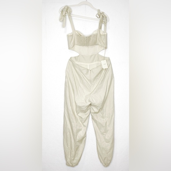 Revolve X Tularosa Kylo Corset Cutout Jumpsuit Sandstone Size Large - Picture 4 of 11